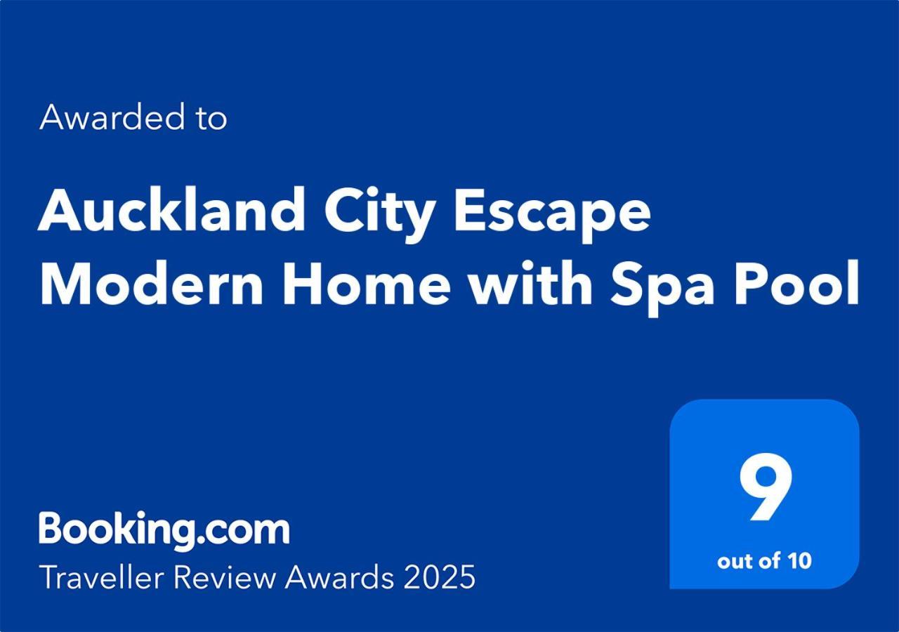 Auckland City Escape Modern Home With Spa Pool Exterior photo